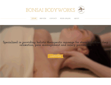 Tablet Screenshot of bonsaibodyworks.com